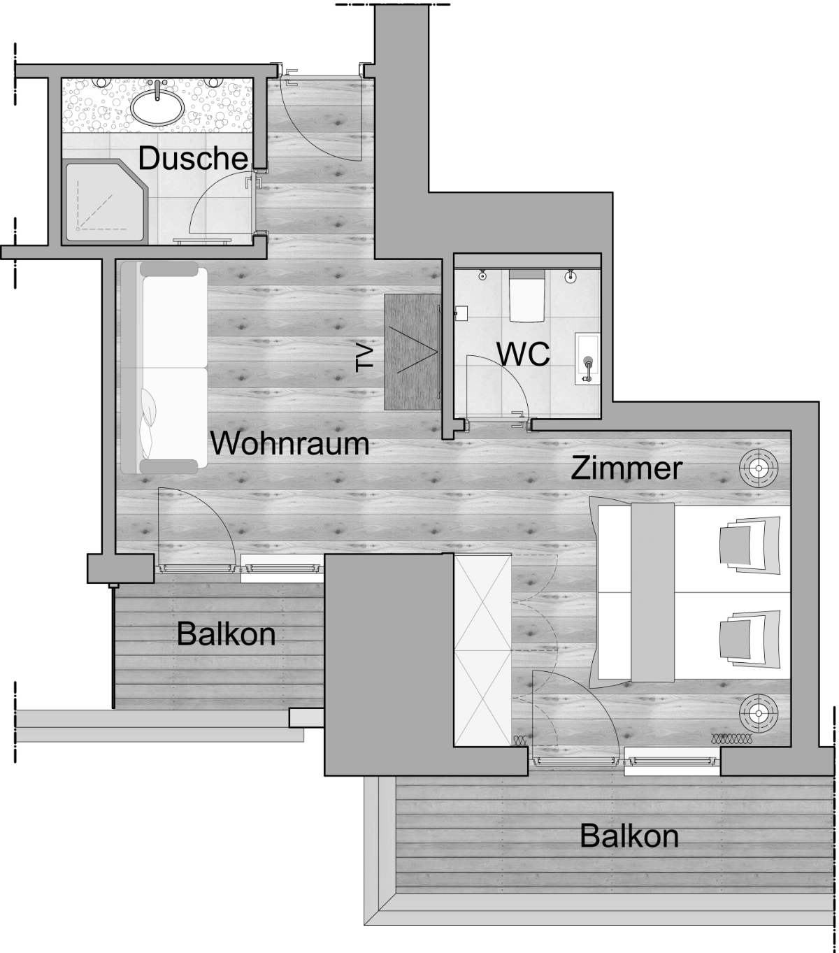 Komfortzimmer Zillertal Plan Komfortzimmer Zillertal Plan