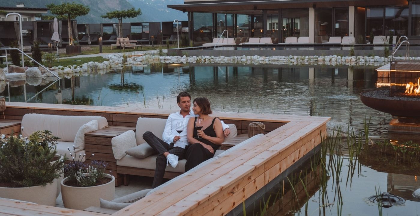 Neue Lounge am Teich